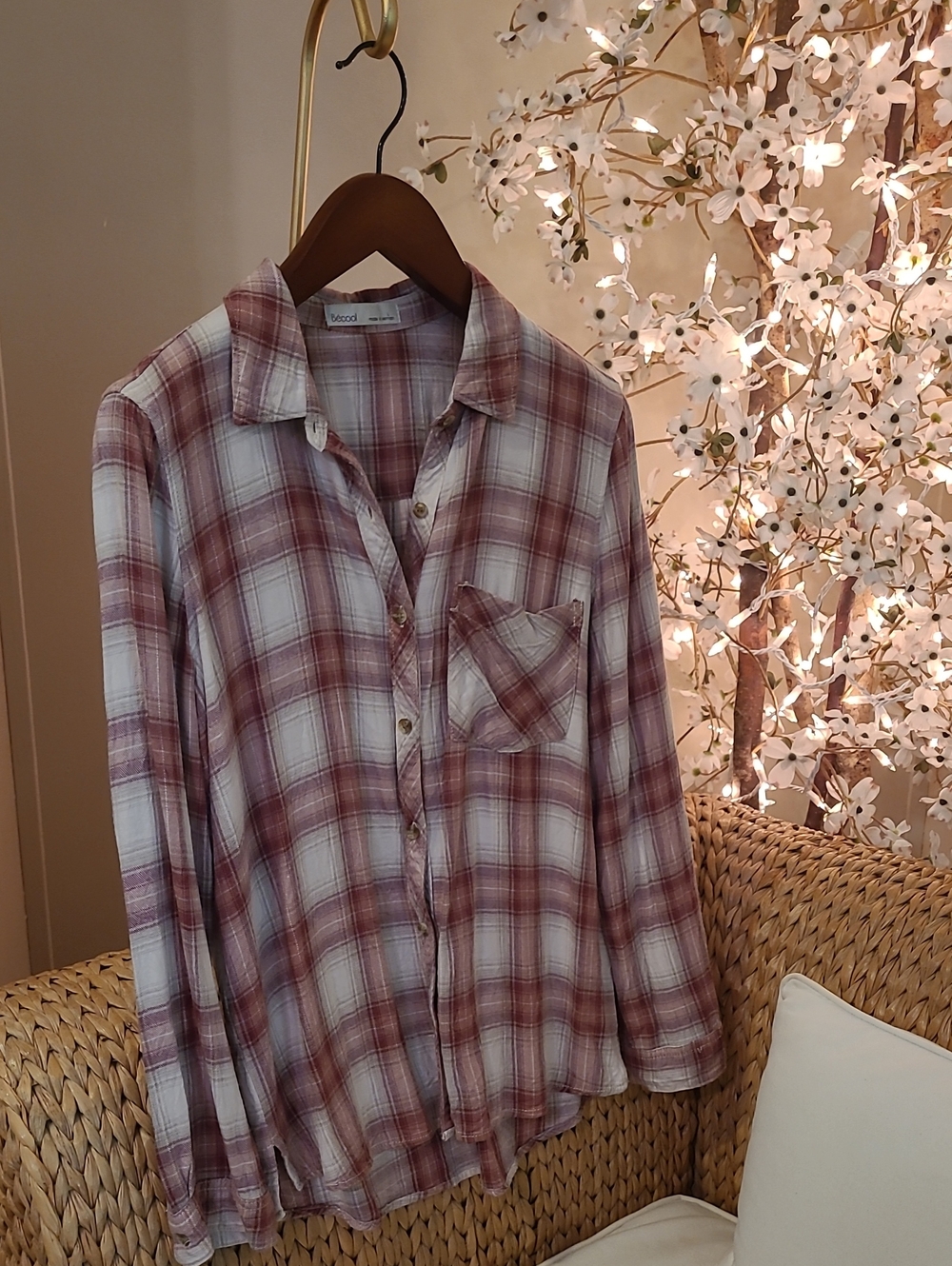 Magnolia Boutique Plaid Blouse